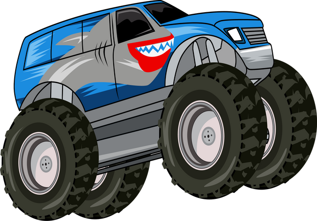 Carro caminhão monstro  Illustration