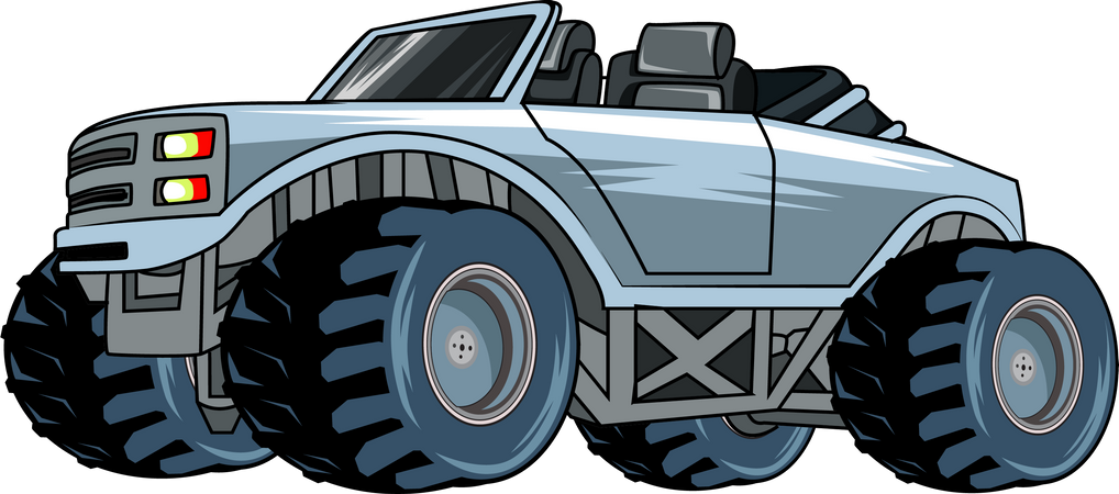 Carro caminhão monstro  Ilustração