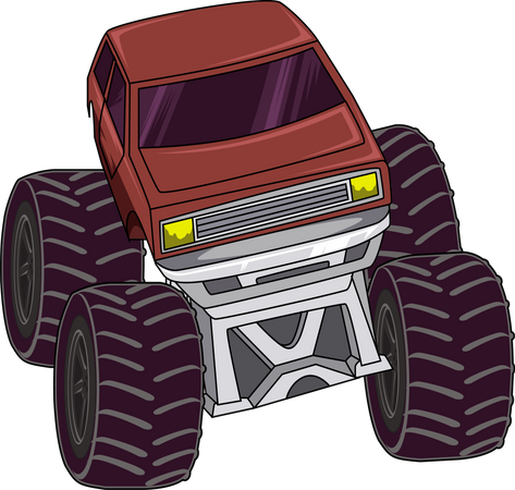 Carro de caminhão monstro off-road  Ilustração