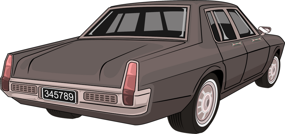 Carro retrô  Ilustração