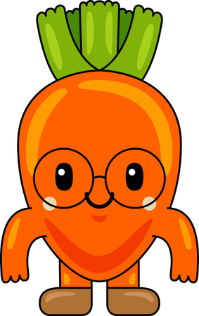 Carrot Mascot  Illustration