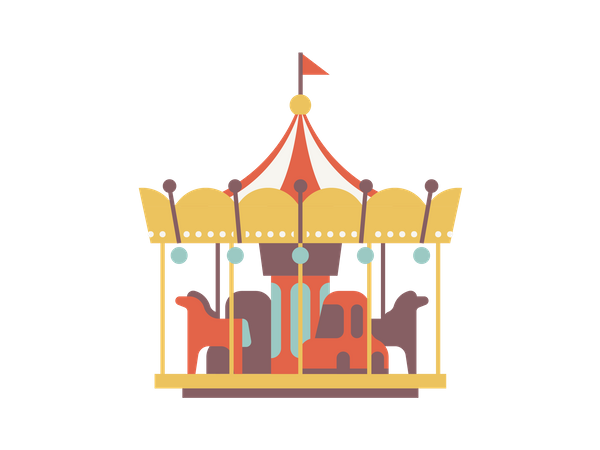 Tour de carrousel  Illustration