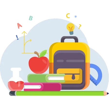 Cartable  Illustration