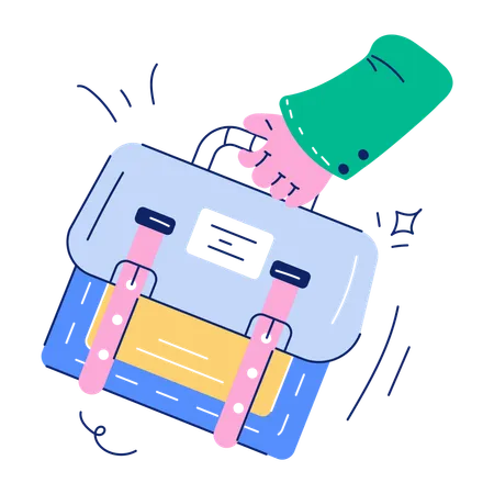 Sac cartable  Illustration