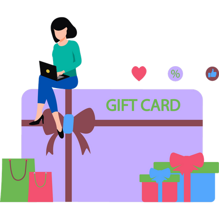 Carte cadeau  Illustration