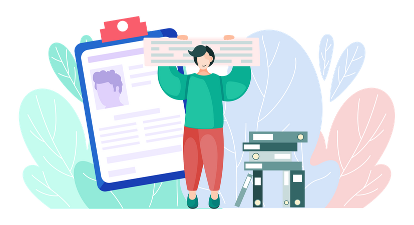 Carte de patient  Illustration