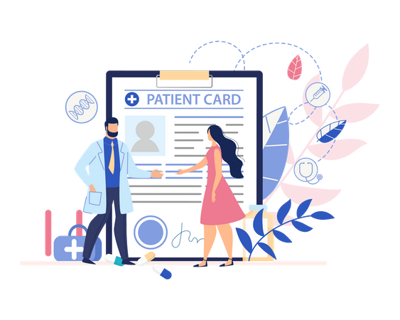 Carte de patient  Illustration