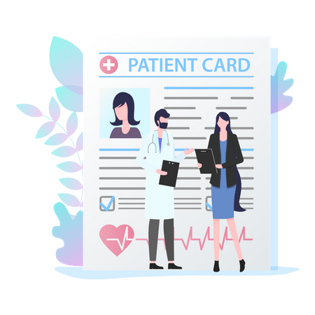 Carte de patient  Illustration