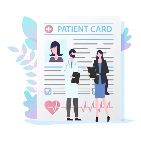 Carte de patient  Illustration