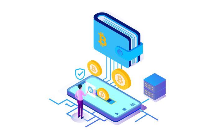 Carteira Bitcoin  Illustration