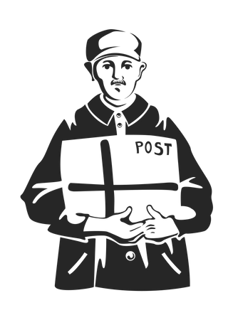 Carteiro  Ilustração