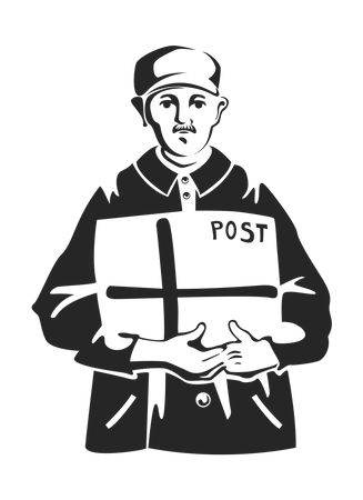 Carteiro  Ilustração