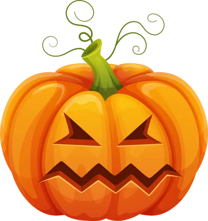 Carved Pumpkin  Illustration