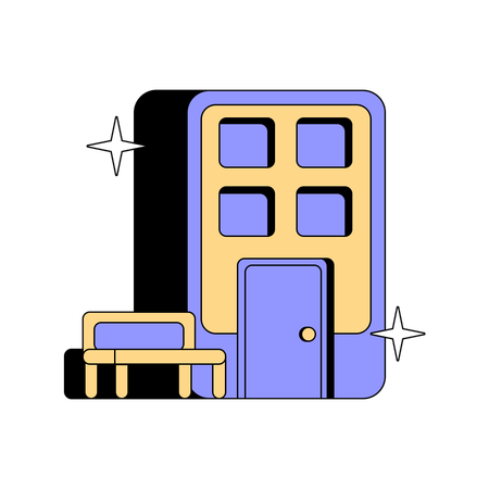 Apartamentos residenciais  Ilustração