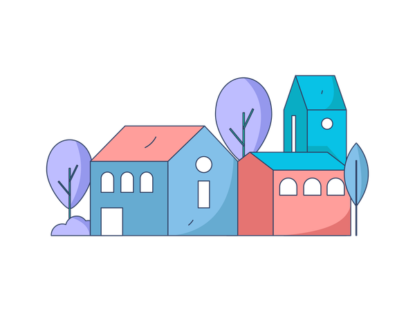Casa da cidade  Ilustração