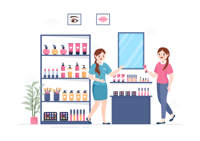 Casa de belleza  Ilustración