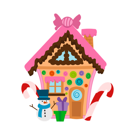 Casa de navidad  Ilustración