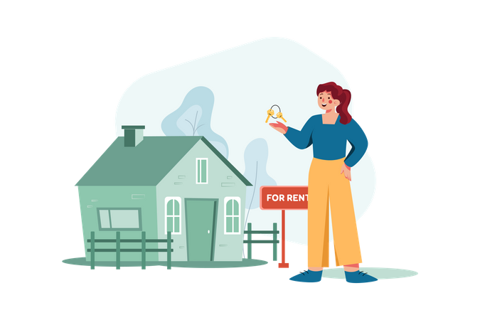 Casa para alugar  Illustration