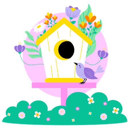 Casa del pájaro  Ilustración
