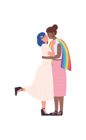 Casal homossexual  Ilustração