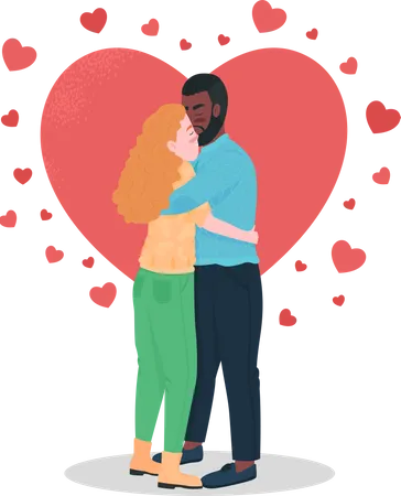 Casal feliz  Ilustração