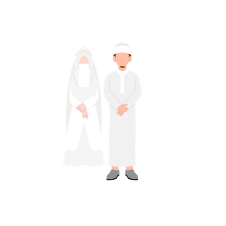 Casamento árabe  Ilustração