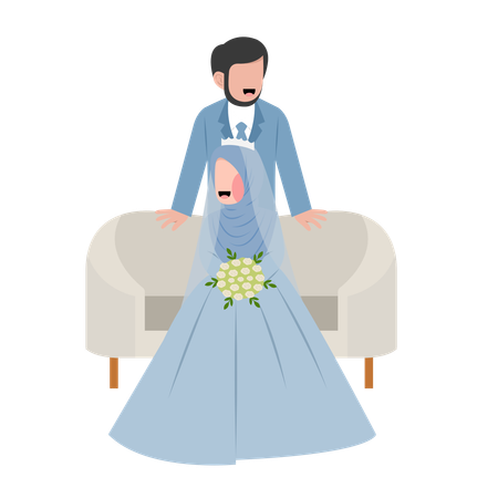 Casamento islâmico  Ilustração