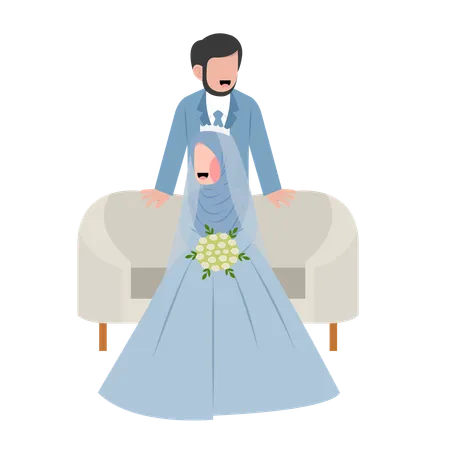 Casamento islâmico  Ilustração