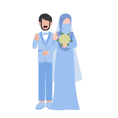 Casamento islâmico  Ilustração