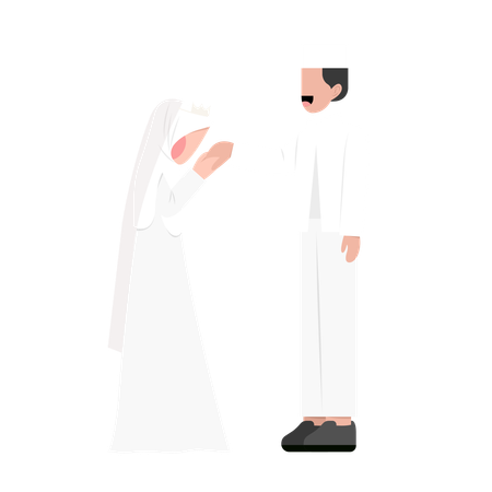 Casamento muçulmano  Ilustração