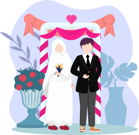 Casamento Muçulmano  Ilustração