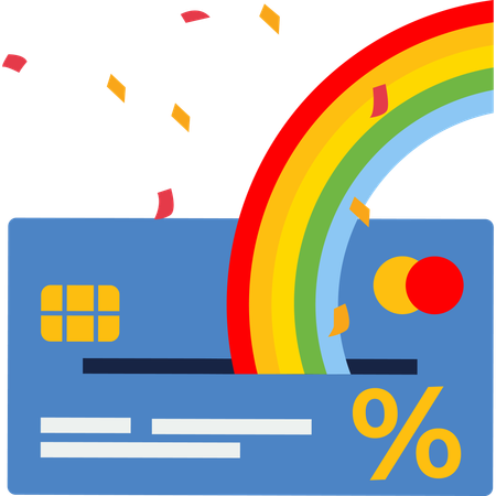 Cash back card  Illustration