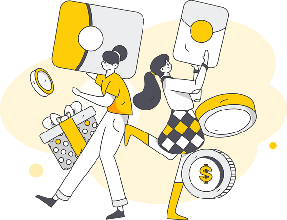 Cash delivery  Illustration