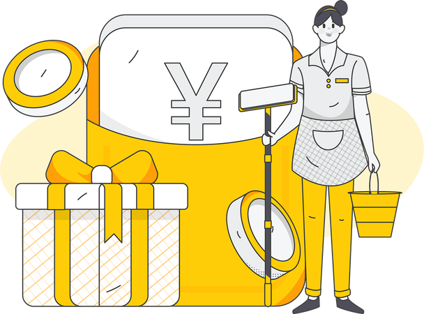 Cash delivery  Illustration