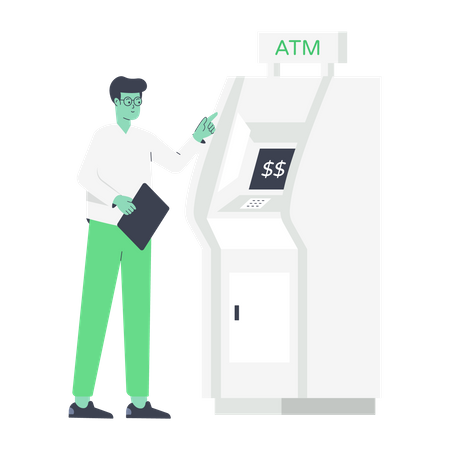 Cash Machine Illustration