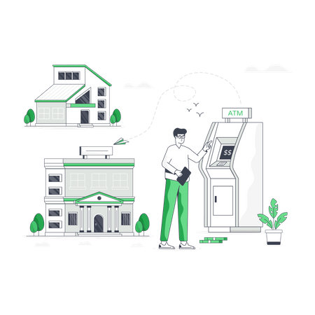 Cash Machine  イラスト