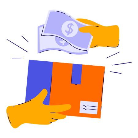 Cash on delivery  Illustration