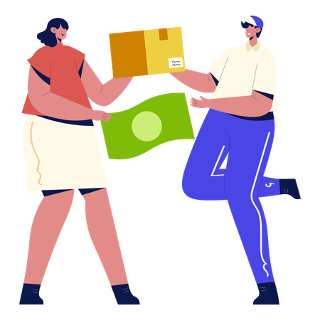 Cash on Delivery  Illustration