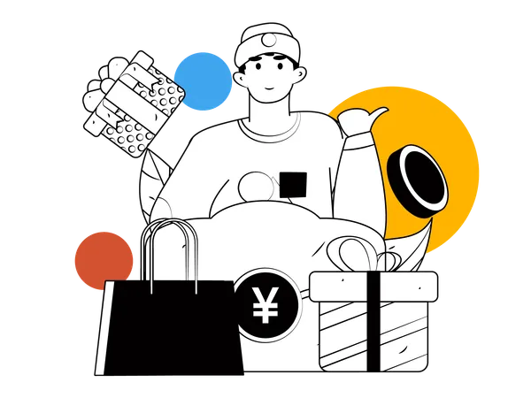 Cash on delivery  Illustration