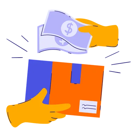 Cash on delivery  Illustration