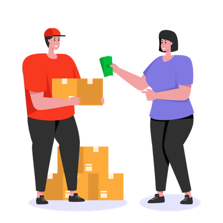 Cash on Delivery  Illustration