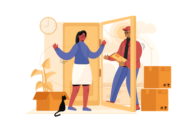 Cash on Delivery  Illustration