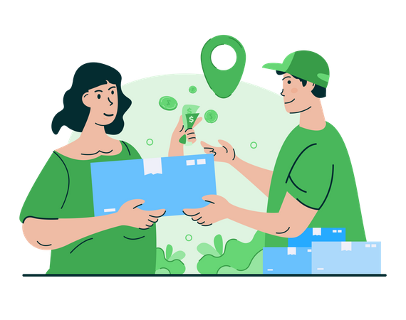 Cash on delivery  Illustration