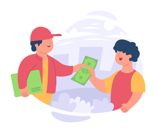 Cash on Delivery  Illustration