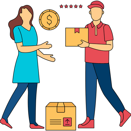 Cash On Delivery  Illustration