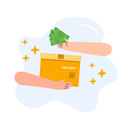 Cash on delivery  Illustration