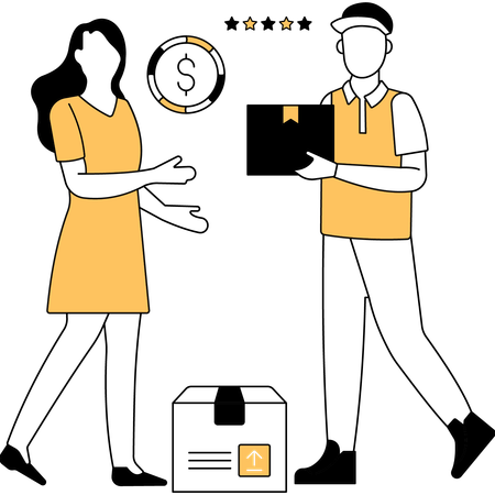 Cash On Delivery  Illustration