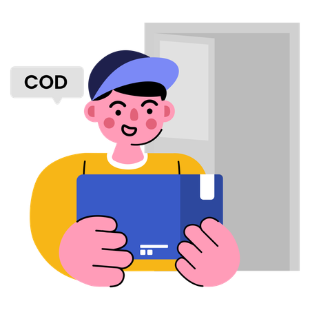 Cash on delivery services  Illustration