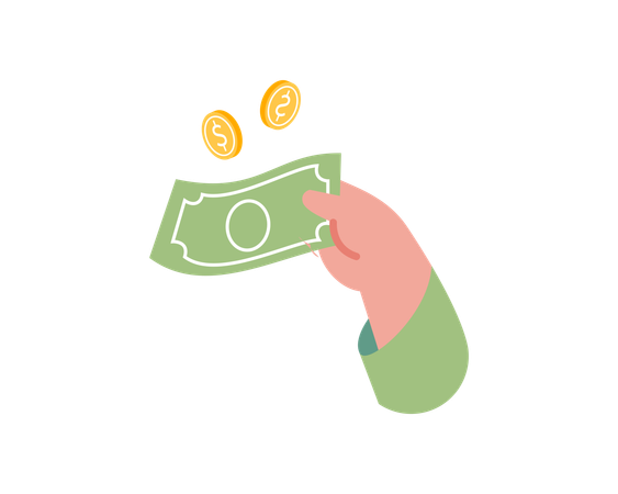 Cash Payment Method  Illustration