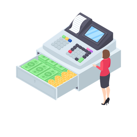 Cash register Illustration